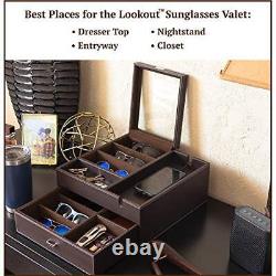 Lookout Sunglasses and Eyeglasses Organizer Storage Display Case Dresser Vale