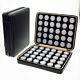 Loose Gemstones Display Box Beads Organizer Container Round Gem Storage Case