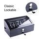 Luxury Automatic Rotation 6+7 Watch Winder Display Case Leather Storage Box Gift