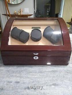 Luxury Automatic Watch Winder Case Storage Display Box Electric