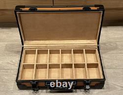 Luxury Watch Storage Case Display Durable Metal Box 12 Slots Suede Inside
