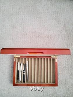 Luxury Wood Pen Display Case, 12 Pen Capacity