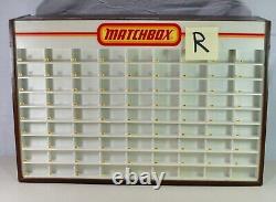 MATCHBOX Store Display Case VINTAGE 1970s Lesney for 81 Cars Great Shape (R)