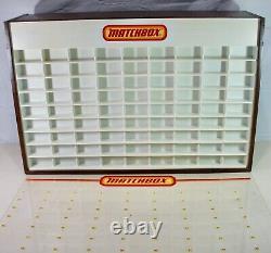 MATCHBOX Store Display Case VINTAGE 1970s Lesney for 81 Cars Great Shape (R)