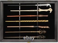 Magic Wand Display Case Holds 7 Secure Wall/Hang Storage with Acrylic Shield