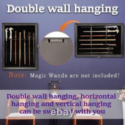 Magic Wand Display Case Holds 7 Secure Wall/Hang Storage with Acrylic Shield