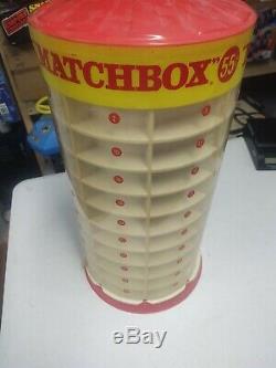 Matchbox Vintage 55 Cent Store Display case storage rare rotating counter top