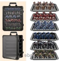 Miniature Storage Case 6 Trays Aluminum Alloy Display Carry Case