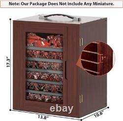 Miniature Storage Case for Collectibles, Miniature Display Cases with Magnetic D Miniature Storage Case for Collectibles, Miniature Display Cases with Magnetic D