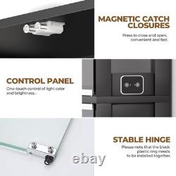 Minifigures Corner Display Case 4 Tier LED Figure Diecast Car Card Curio Cabinet