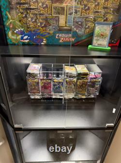 Minifigures Corner Display Case 4 Tier LED Figure Diecast Car Card Curio Cabinet