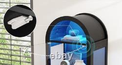 Minifigures Display Case 5 Tier Arched LED Light Action Figure Car Curio Cabinet