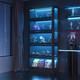Minifigures Display Case 5 Tier Black Led Light Figure Diecast Car Shelf Cabinet