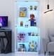 Minifigures Display Case 6 Tier 69 Led Light Figure Collectibles White Cabinet