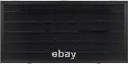 Minifigures Display Case Black 200 Pcs LEGO Figurines Wood Cabinet With Plates