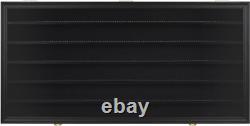 Minifigures Display Case Black 200 Pcs LEGO Figurines Wood Cabinet With Plates