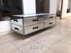 Mirrored Retail Display Case / Clothing Display with Locking Storage Cabinet