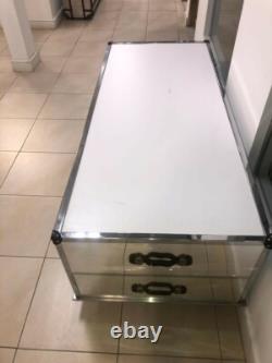 Mirrored Retail Display Case / Clothing Display with Locking Storage Cabinet