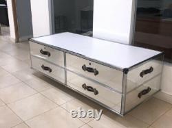 Mirrored Retail Display Case / Clothing Display with Locking Storage Cabinet