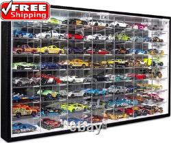 Model Car Diecast Display Case Storage Cabinet Shelf Wall Mount Rack 1/64 Scale