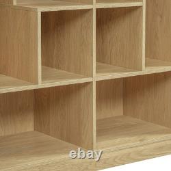 Modern 2 IN 1 Wood Bookshelf Cat House Cat Tree Display Case with Storage