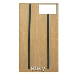 Modern 2 IN 1 Wood Bookshelf Cat House Cat Tree Display Case with Storage