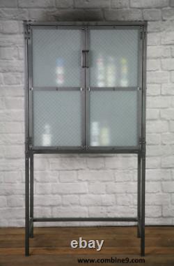 Modern industrial apothecary, Medicine Cabinet, Storage cabinet, Display case