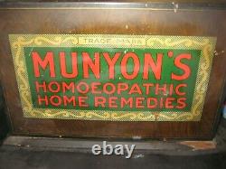 Munyon's Homoeopathic Home Rememdies Store Display Case