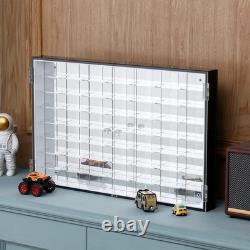 NEW 1/64 Diecast Acrylic Display Case LED Light Car Storage Wall Rack