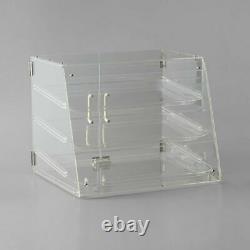 NEW 3 Tray Bakery Counter Display Case Rear Door Donut Pastry Cookie Hotel Store