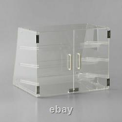 NEW 3 Tray Bakery Counter Display Case Rear Door Donut Pastry Cookie Hotel Store