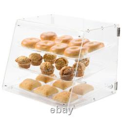 NEW 3 Tray Choice Bakery Counter Display Case Rear Door Donut Pastry Hotel Store