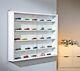 New Display Cabinet Modern Storage Shelves Wall Glass Case Box Collectibles Case