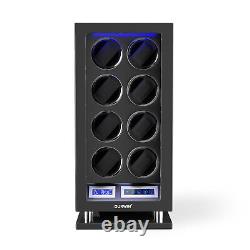 New Automatic 8 Watch Winder Watch Storage Display Case Box Fingerprint Unlock