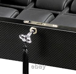 New High Quality VOLTA Carbon Fiber 8 Watch Display Case / Storage Box