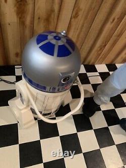 New Star Wars R2D2 PEPSI Cooler Store Rolling Display Case Collectible Local pu