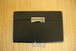 New Zenith Black Leather Sliding Lock Watch Travel Storage Display Case Box Set