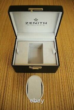 New Zenith Black Leather Sliding Lock Watch Travel Storage Display Case Box Set