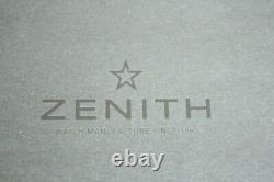 New Zenith Black Leather Sliding Lock Watch Travel Storage Display Case Box Set