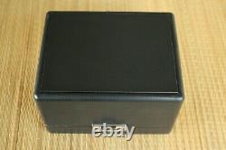 New Zenith Black Leather Sliding Lock Watch Travel Storage Display Case Box Set