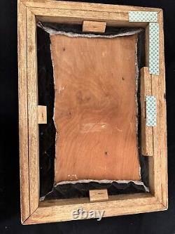 Nice! Antique Oak Wood Glass Tabletop General Store Jewelry Display Case