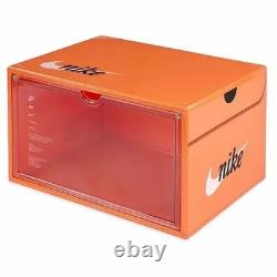 Nike Orange Plastic Shoe Box Storage Case Sneaker Display Rare Official NEW