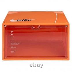 Nike Orange Plastic Shoe Box Storage Case Sneaker Display Rare Official NEW