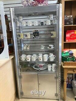 Oakley' Double Wide Display Case w. Lock and Storage area. Lighting capable
