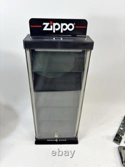 Official ZIPPO Lighter Retail Display Case withKey 21'' Store Counter Authentic