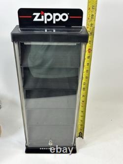 Official ZIPPO Lighter Retail Display Case withKey 21'' Store Counter Authentic