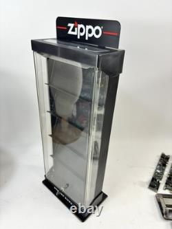 Official ZIPPO Lighter Retail Display Case withKey 21'' Store Counter Authentic