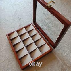 Oil Lighter Storage Wooden Display Case