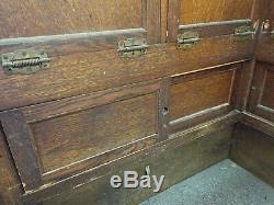 Old Antique WILMARTH CIGAR General STORE DISPLAY CASE SHOWCASE Curved Glass OAK