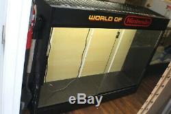 Original World of Nintendo Display Case Store Shelf Vintage NES